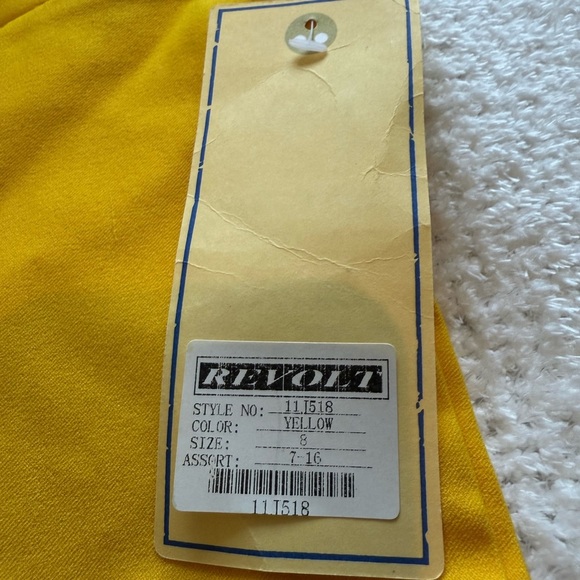 Revolt Jeans Yellow Jeggings Slim Fit Cropped - Picture 3 of 4